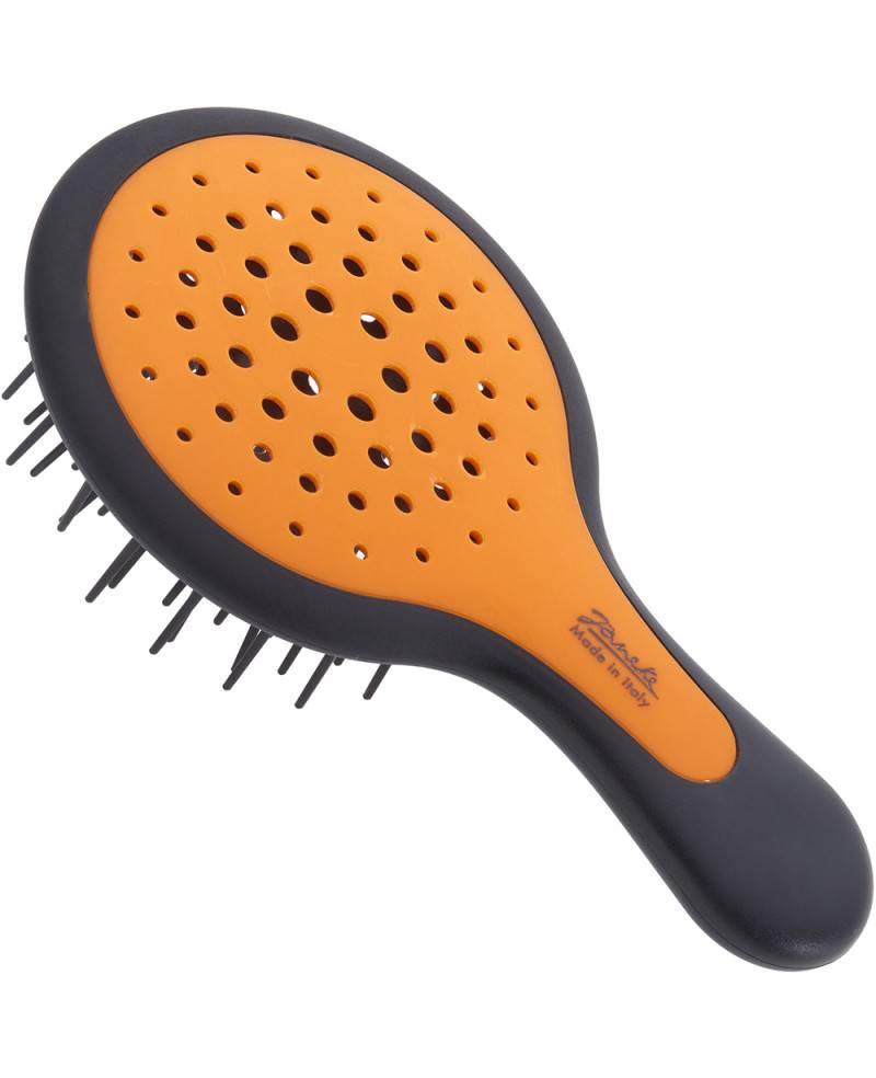 Janeke Mini Superbrush Arancio Fluo e manico Nero - 71SP220NER OFL Promozione Limitata