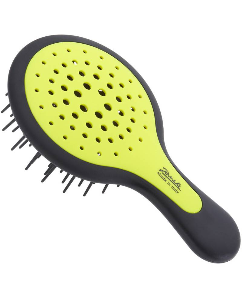 Janeke Mini Superbrush Giallo Fluo e manico Nero - 71SP220NER YFL Solo un giorno rimasto