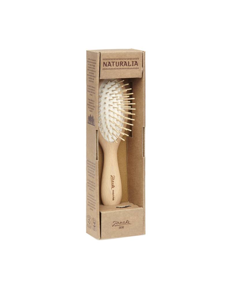 Janeke Spazzola grande, ovale in legno di faggio - cod. SP65N Presa