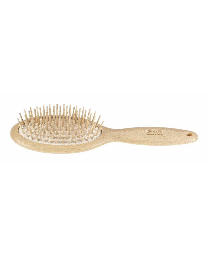 Janeke Spazzola grande, ovale in legno di faggio - cod. SP65N Presa