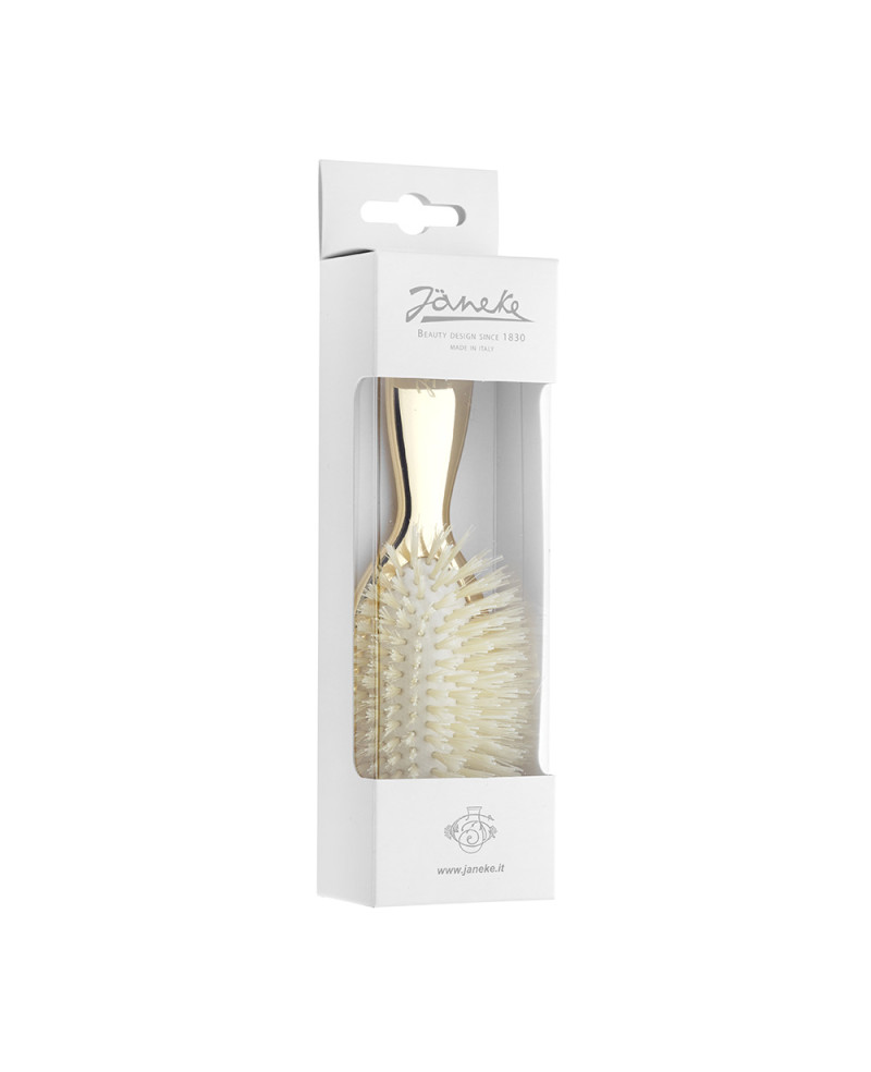 Janeke Spazzola piccola, dorata, con setole e rinforzo nylon - cod. AUSP21M Offerta