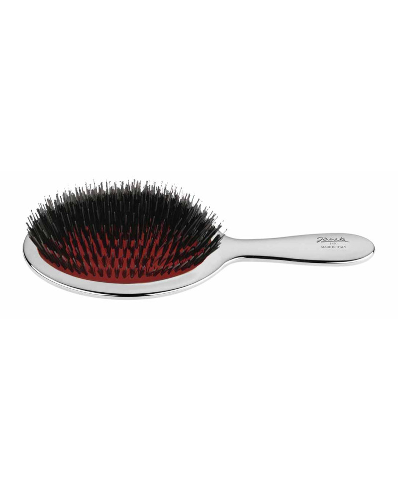 Janeke Spazzola con setole e rinforzo nylon, colorazione argento - cod. CRSP23M Spedizione gratuita