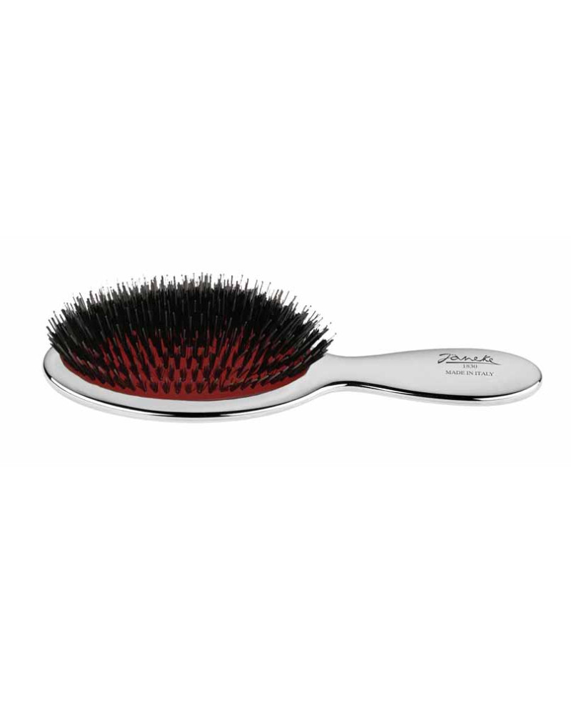 Janeke Spazzola piccola con setole e rinforzo nylon, colorazione argento - cod. CRSP21M Offerte