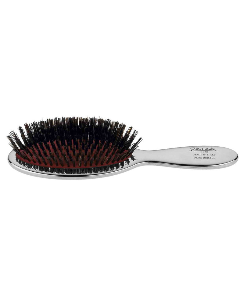 Janeke Spazzola piccola con setole, colore argento - cod. CRSP21SF Saldi Di Fabbrica