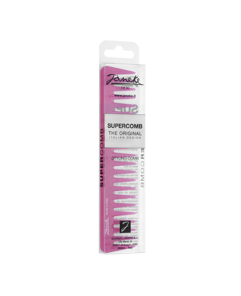 Janeke Pettine Supercomb per styling e spandi gel, 19 cm - Cod. 55871 In Vendita