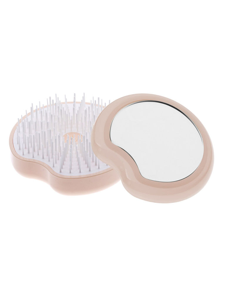Janeke Spazzola Pomme Brush, compatta ed ergonomica con impugnatura palmare e specchio diametro 84, colore arancione - cod. 93SP228 ARA 2025