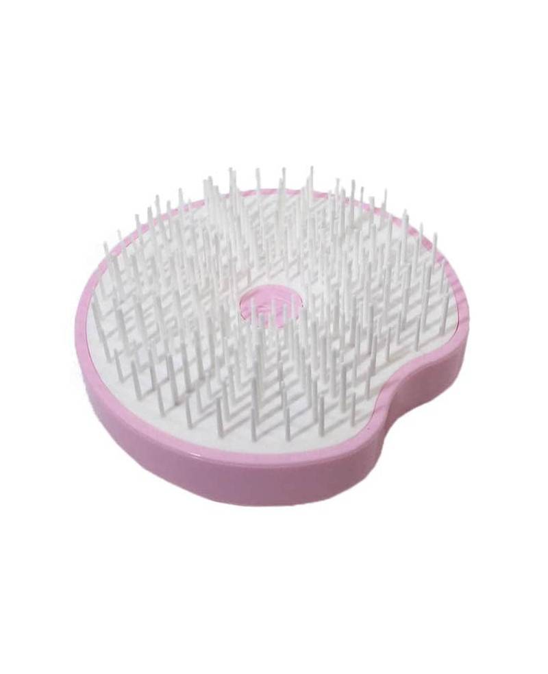 Janeke Spazzola Pomme Brush, compatta ed ergonomica con impugnatura palmare e specchio diametro 84, colore rosa - cod. 93SP228 RSA In Linea