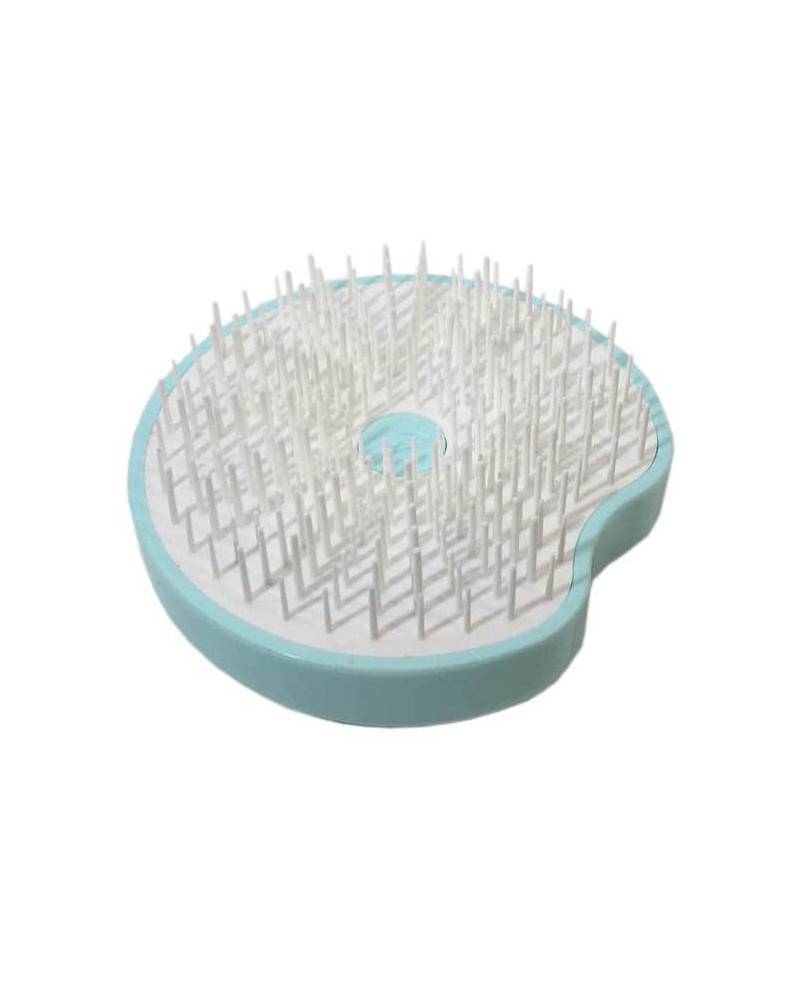 Janeke Spazzola Pomme Brush, compatta ed ergonomica con impugnatura palmare e specchio, diametro 84, colore turchese - cod. 93SP228 TSE Enormi risparmi