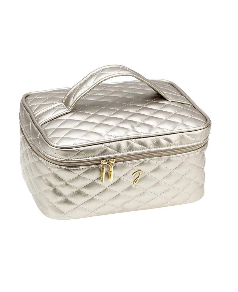 Janeke Beauty da viaggio trapuntato medio, bronzo - cod. A6152VT BRO Sottocosto