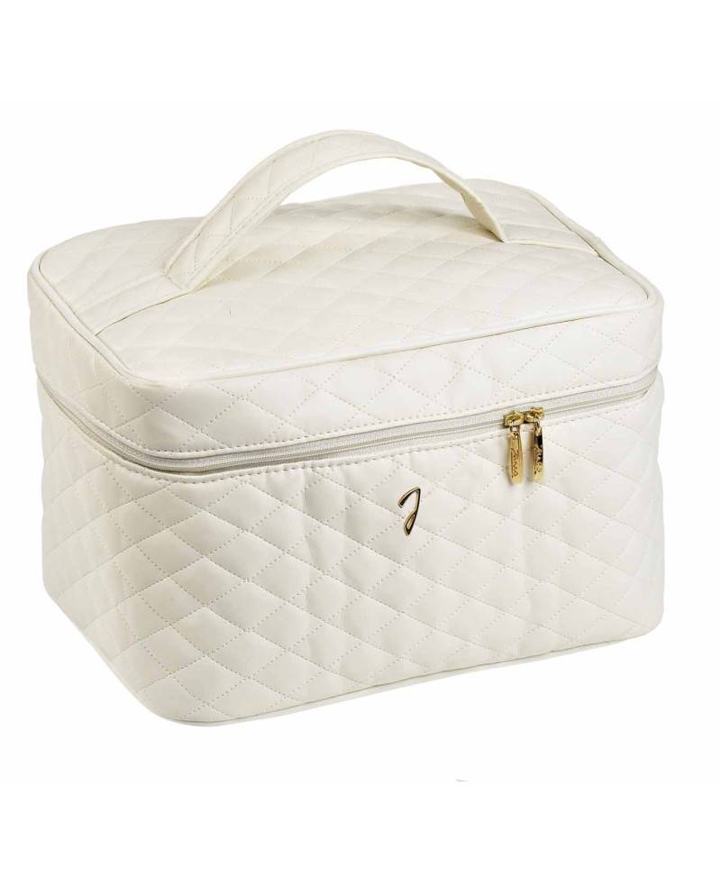 Janeke Beauty da viaggio trapuntato grande, beige - cod. A6151VT BEI Hotsell