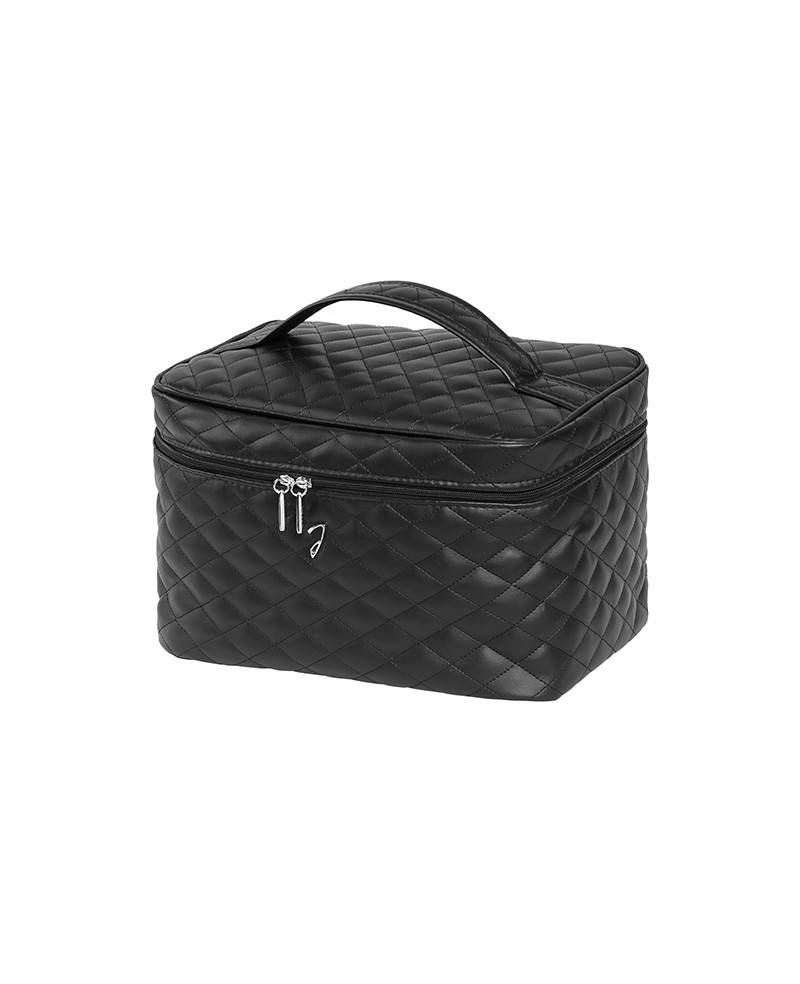 Janeke Beauty da viaggio trapuntato grande, nero - cod. A6151VT NER Vendita Calda