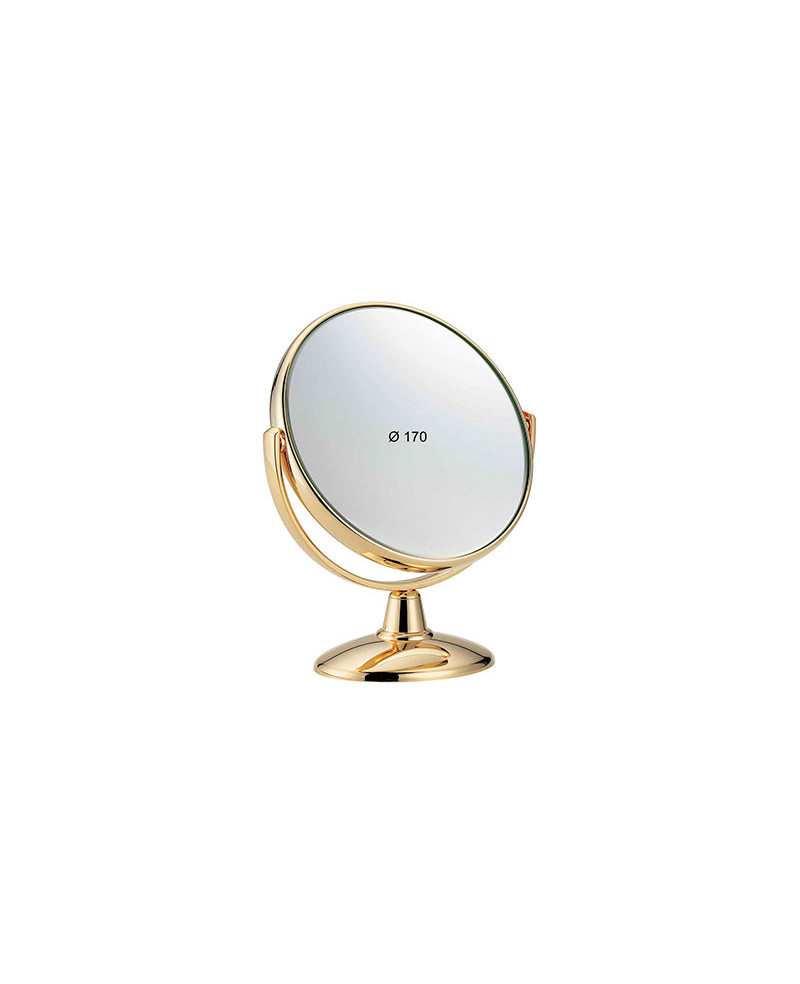Janeke Specchio dorato da tavolo con ingrandimento x3, diametro 17 cm - cod. AU496.3 Sconti questo mese