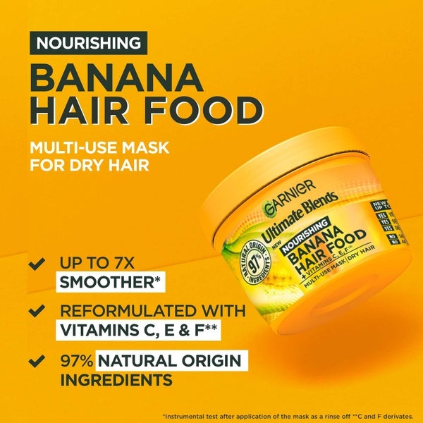 Garnier Garnier Ultimate Blends Hair Food Banana 3-in-1 Dry Hair Mask Treatment 390ml Pezzi Unici