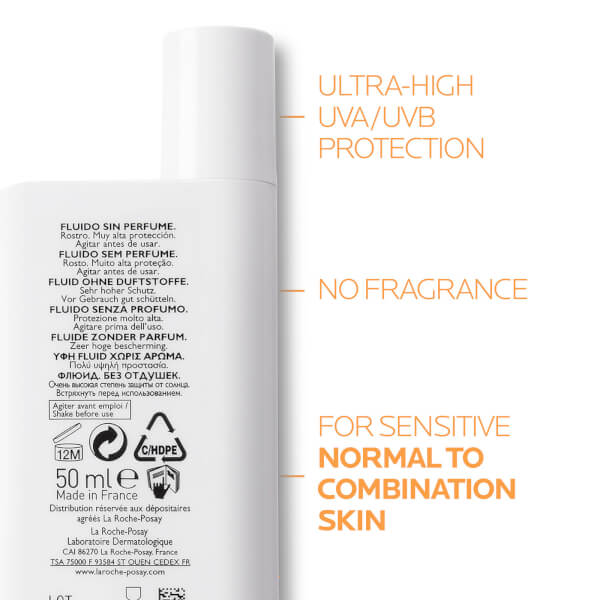 La Roche-Posay La Roche-Posay Anthelios UVMune 400 Invisible Fluid Tinted SPF50+ 50ml Nuovo