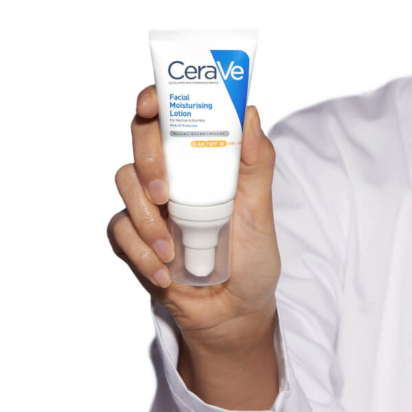 CeraVe CeraVe AM Facial Moisturising Lotion SPF30 with Ceramides for Normal to Dry Skin 52ml Sostegno trimestrale