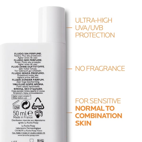 La Roche-Posay La Roche-Posay Anthelios UVMune 400 Invisible Fluid SPF50+ Crema solare 50ml 50% di sconto per tempo limitato
