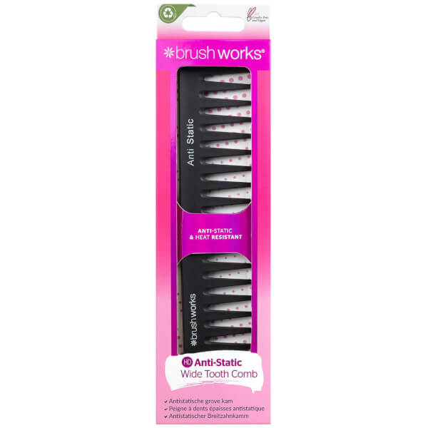brushworks brushworks HD Pettine antistatico a denti larghi Hotsell