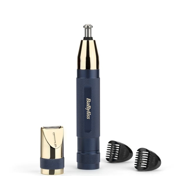 BaByliss BaByliss Super-X Metal Series Nose Ear and Eyebrow Trimmer - Blue Rilascio limitato