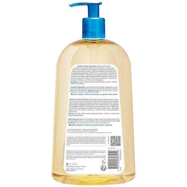 Bioderma Bioderma Atoderm Huile de douche olio detergente contro le irritazioniPelle da secca sensibile ad atopica Limitato a 3 giorni