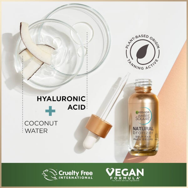 Garnier Garnier Ambre Solaire Natural Bronzer Self-Tan Face Drops 30ml Sconti questo mese