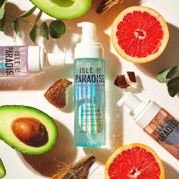 Isle of Paradise Isle of Paradise Glow Clear Self-Tanning Mousse - Medium 200ml Vendita calda