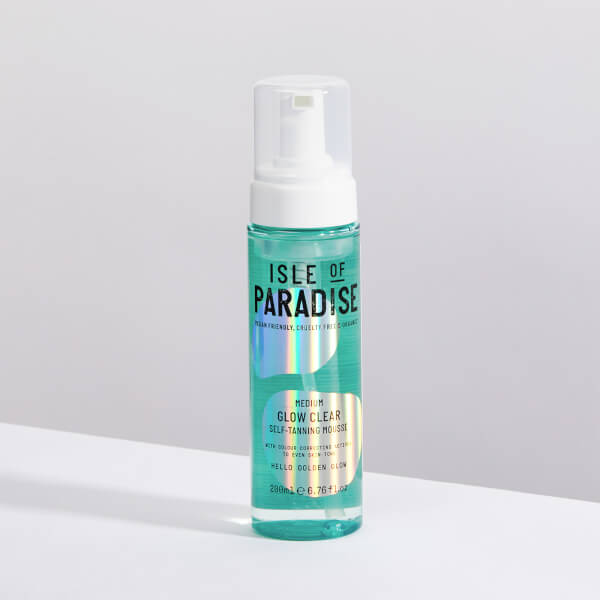 Isle of Paradise Isle of Paradise Glow Clear Self-Tanning Mousse - Medium 200ml Vendita calda