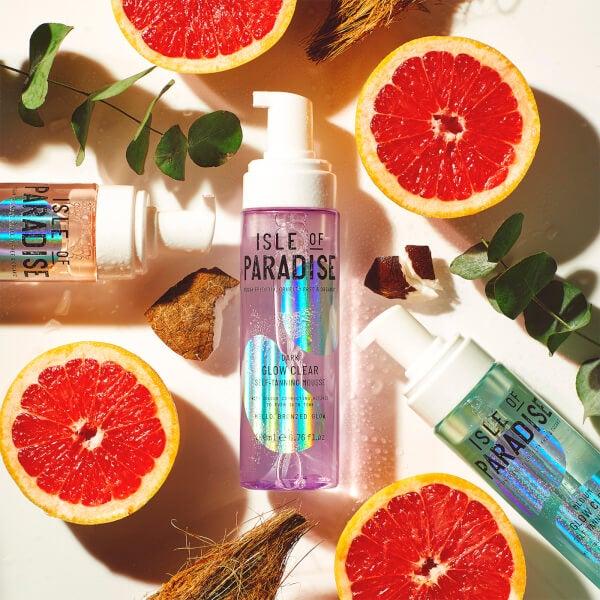 Isle of Paradise Mousse Autoabbronzante Glow Clear Isle of Paradise- Scuro 200ml Rilascio limitato