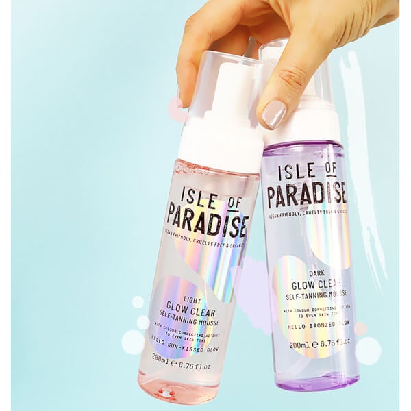 Isle of Paradise Mousse Autoabbronzante Glow Clear Isle of Paradise- Scuro 200ml Rilascio limitato