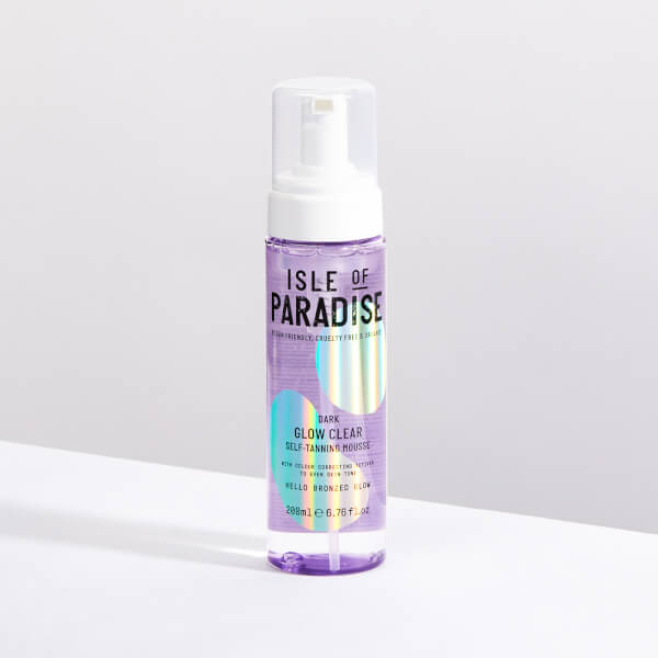 Isle of Paradise Mousse Autoabbronzante Glow Clear Isle of Paradise- Scuro 200ml Rilascio limitato
