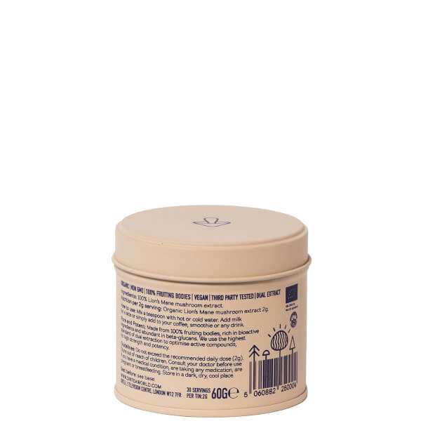 DIRTEA DIRTEA Lion's Mane Powder - The Focus Mushroom 60g In Linea