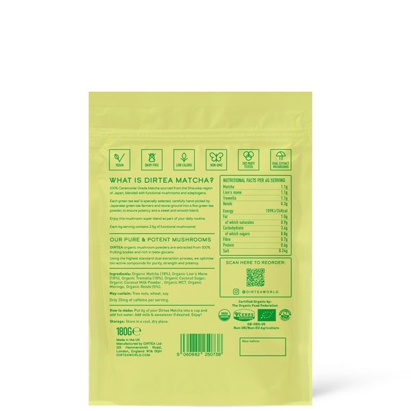DIRTEA DIRTEA Matcha Super Blend 180g Negozi Online