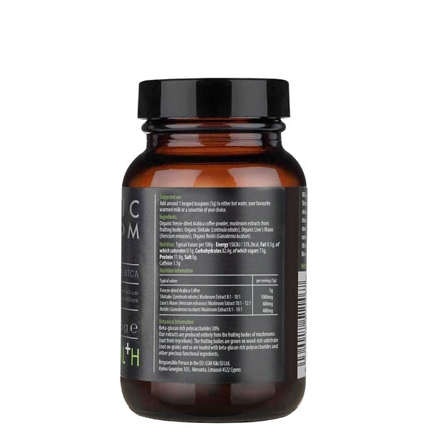 KIKI Health KIKI Health Organic Mushroom Extract Coffee Powder 75g In Vendita