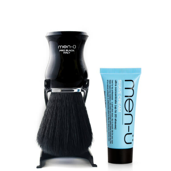 men-u men-ü pennello da barba professionale nero Affare Del Giorno