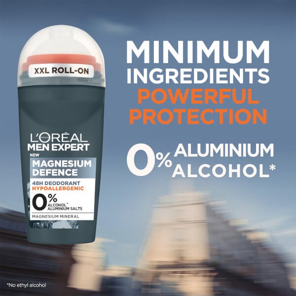 Lu0027Oréal Paris Men Expert L'Oréal Paris Men Expert Magnesium Defence Hypoallergenic 48 Hour Roll-On Deodorant 50ml Offerte