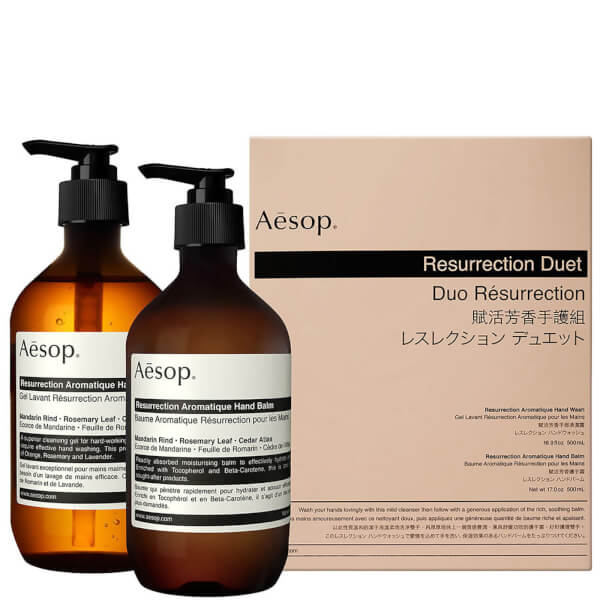 Aesop Aesop Resurrection Hand Cleanser and Balm Duet Promozione temporanea