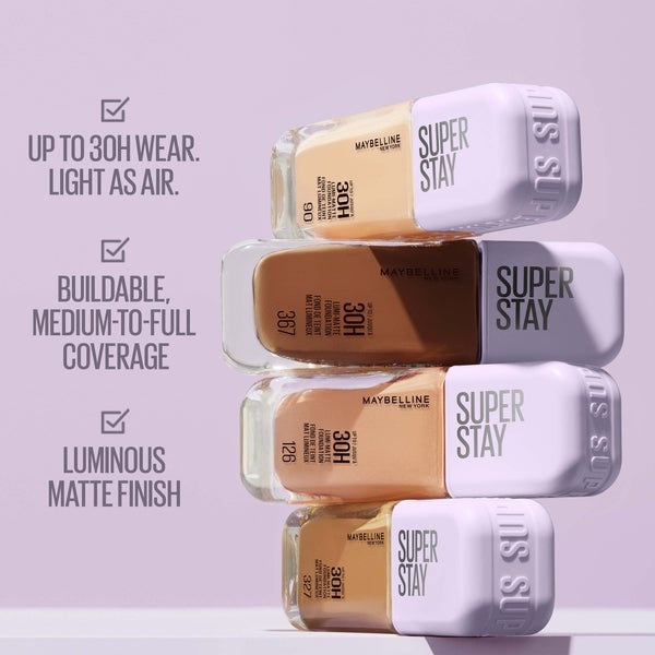 Maybelline Maybelline Super Stay up to 30H Lumi-Matte Foundation 35ml (Various Shades) Moda