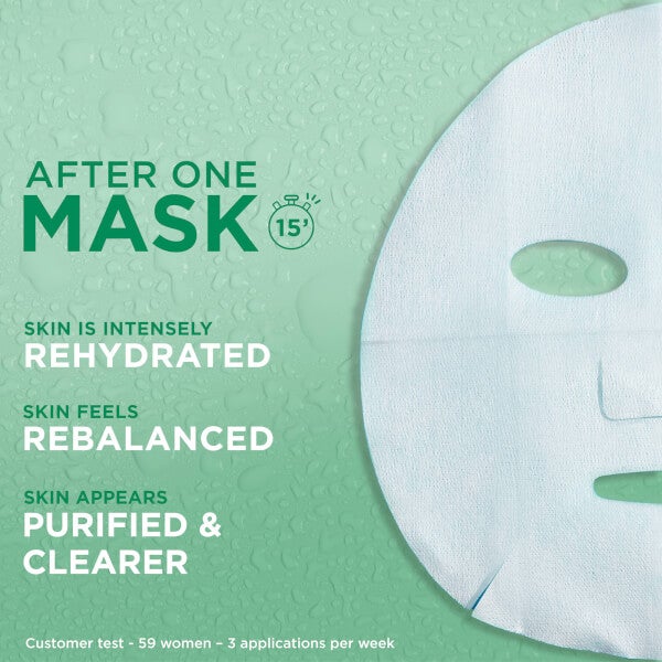 Garnier Garnier Moisture Bomb Green Tea Hydrating Face Sheet Mask for Combination Skin 32g Super sconto