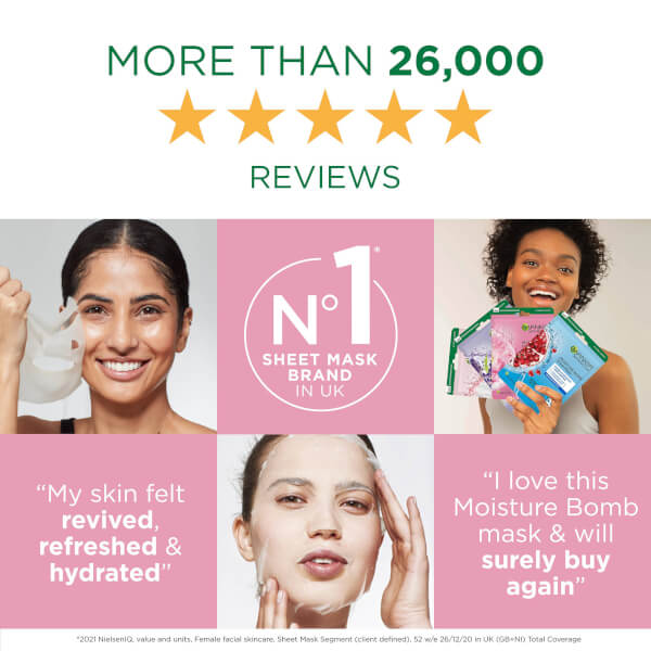 Garnier Garnier Moisture Bomb maschera viso idratante in tessuto ai fiori di ciliegio Italia