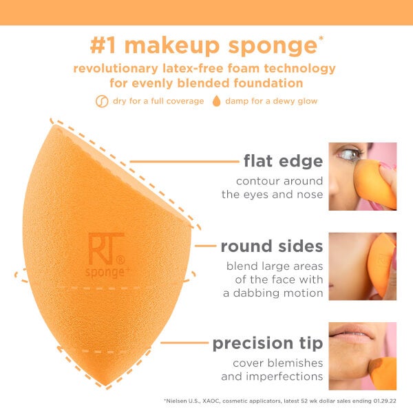 Real Techniques Real Techniques Miracle Complexion Sponge and Case Super Saving Price