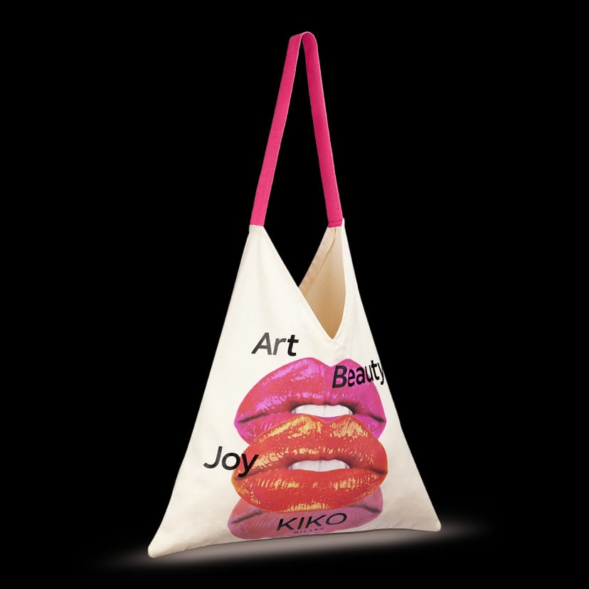 Kikocosmetics tote bag art beauty joy Grande vendita