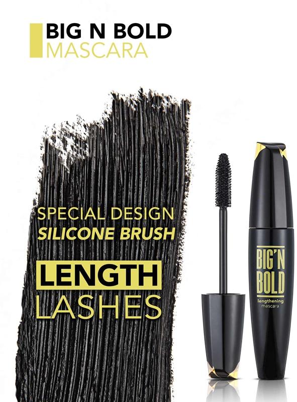 flormar flormar Big'n Bold Lengthening mascara waterproof allungante incurvante e volumizzante Consegna Veloce