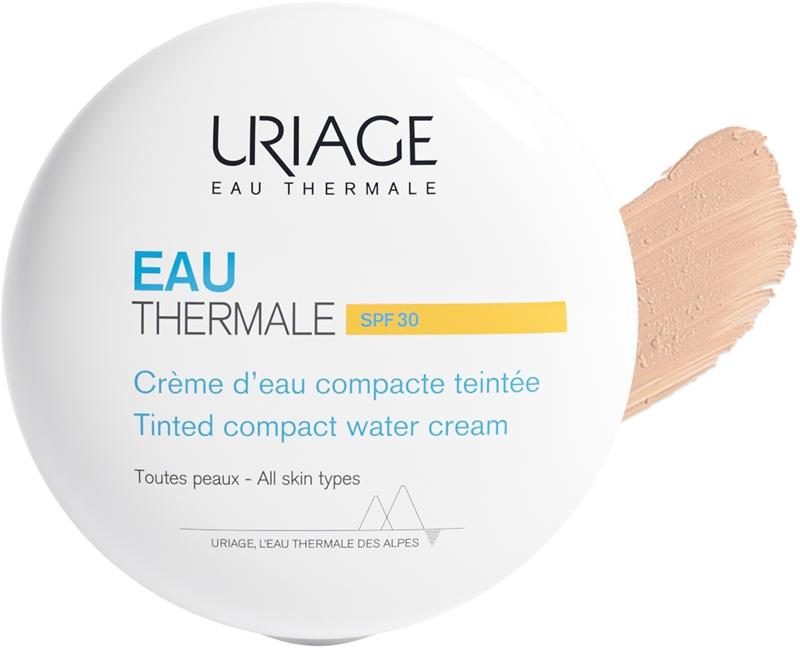 Uriage Uriage Eau Thermale Water Cream Tinted Compact SPF 30 cipria effetto seta per unificare il tono della pelle Smaltimento dello stoccaggio