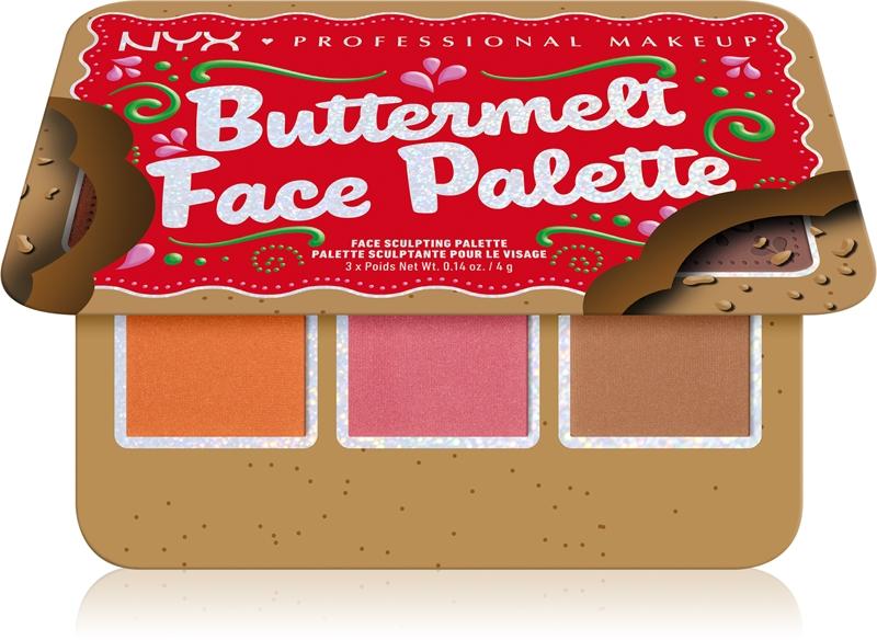 NYX Professional Makeup NYX Professional Makeup Holiday Buttermelt palette per il viso Offerta speciale della fabbrica