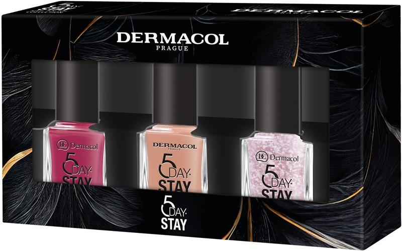 Dermacol Dermacol 5 Day Stay set di smalti per unghie 51 Daylight Limitato a 3 giorni