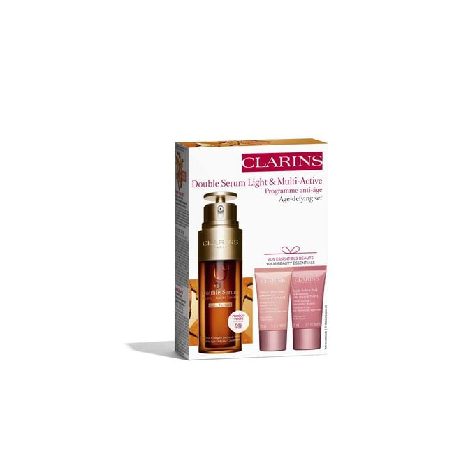 Clarins Double Serum Light e Multi-Active. Pelle Ricaricata Online