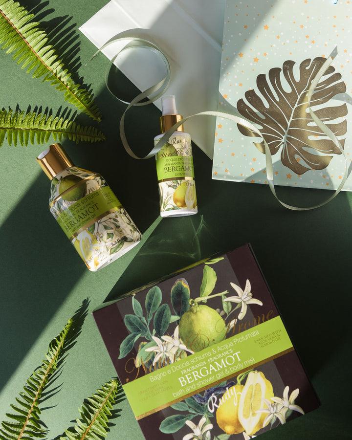 Rudy Profumi Scatola regalo con Bagno & Doccia Schiuma 250 mL + Acqua Profumata 100 mLNature&AromeLinea Bergamot Sottocosto