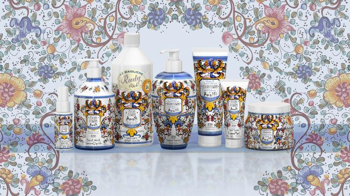Rudy Profumi Ricarica sapone liquido mani da 1000 mLfico nero e rosa biancaLinea Amalfi Outlet
