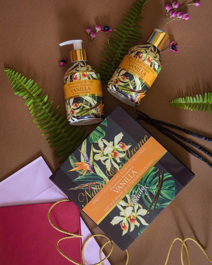 Rudy Profumi Scatola regalo con Crema Corpo & Mani + Bagno & Doccia Schiuma 250 mLNature&AromeLinea Vanilla Consegna Veloce